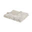 Housse de couette 100% coton taupe avec broderie en chenille élégante
