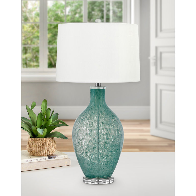 Lampe de table 30 po en verre Aqua