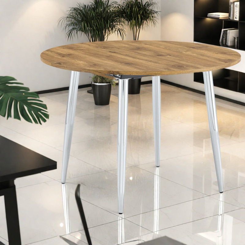 Tables de salle à manger extensibles peu encombrantes avec pieds en métal pour une maison moderne
