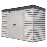 10 ft. W x 4 ft. D Steel Horizontal Storage Shed