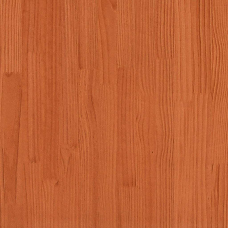  Ensemble de canapé de jardin modulaire en bois de pin massif brun, Coussin beige / structure brune