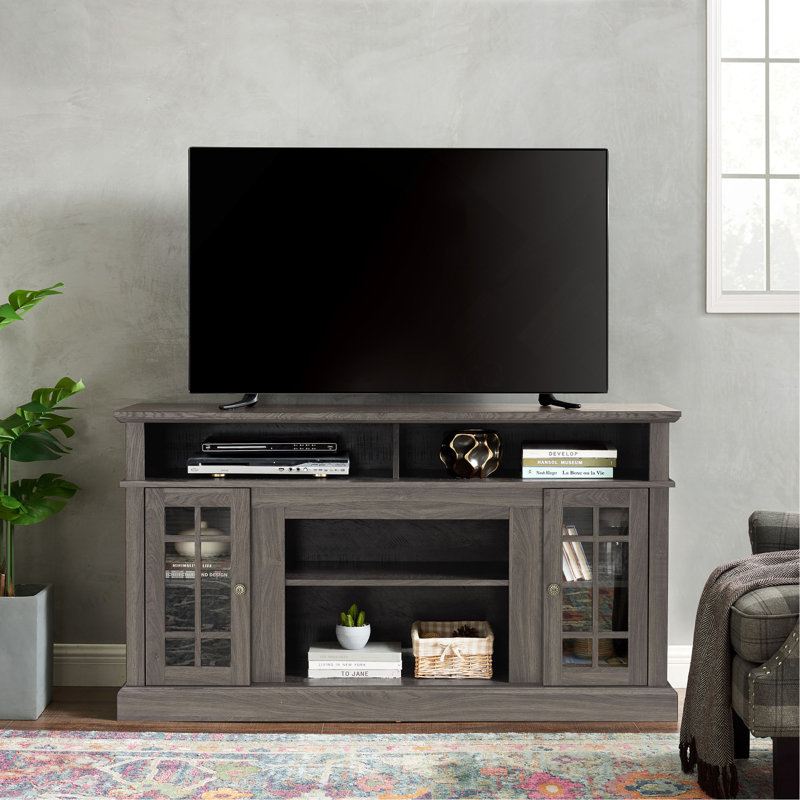 Meuble télé Classic Classic, Noir + noyer foncé, Mdf