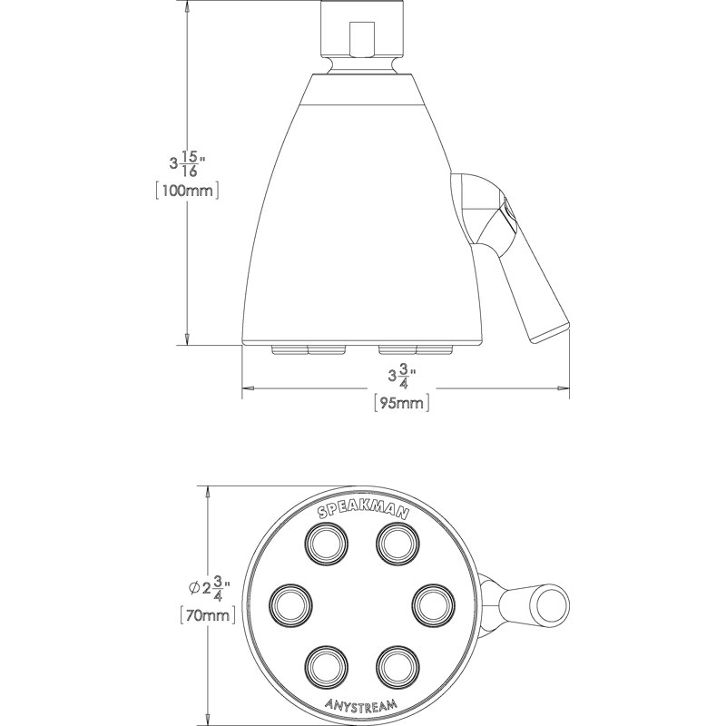 Multi Function Fixed Shower Head