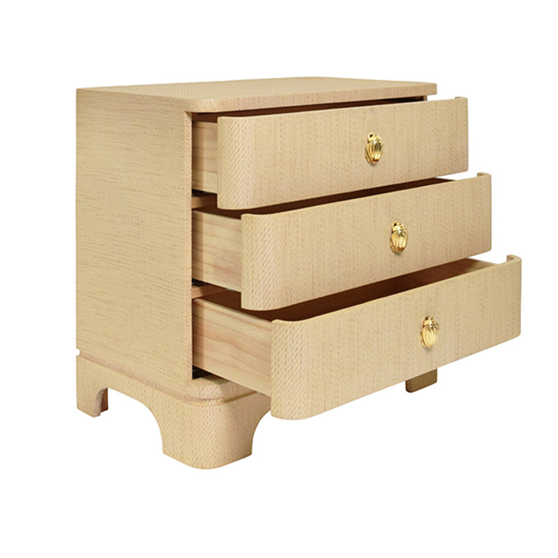 Fortune Solid Wood End Table, Natural