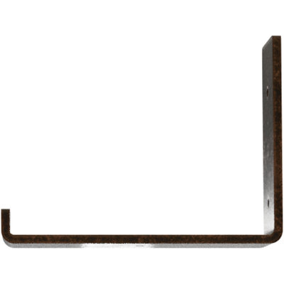 2"W x 8"D x 6"H Steel Hanging Shelf Bracket, Antiqued Bronze