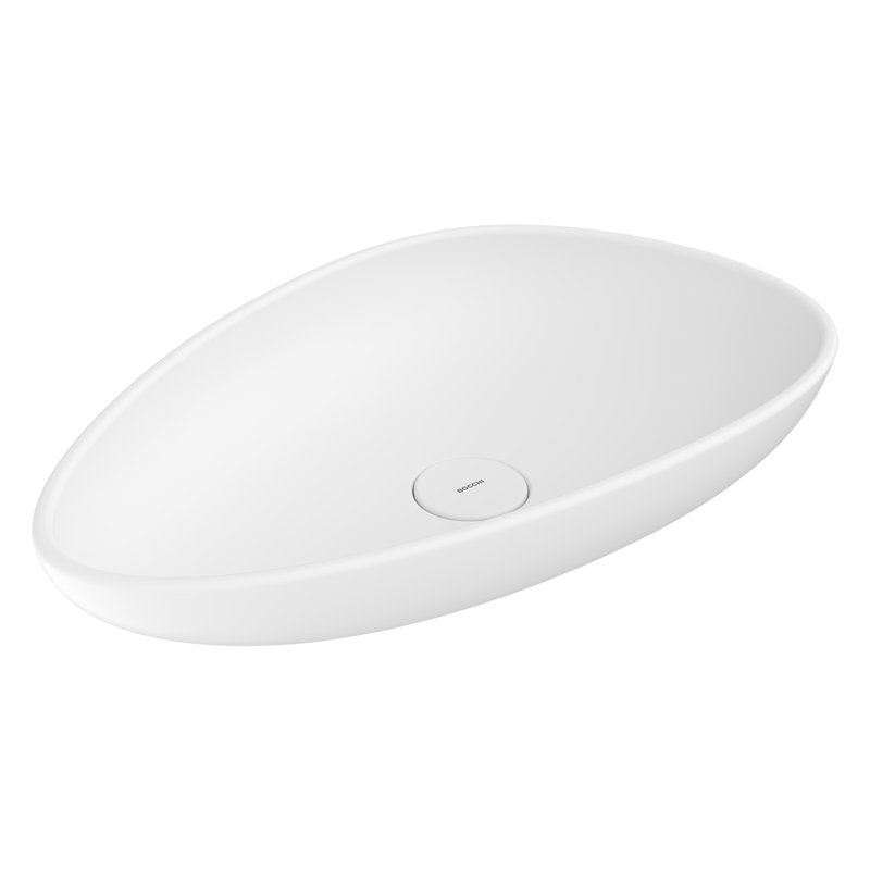 Etna Vessel Bowl - 58x37cm, Matte White