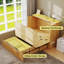 Armoire lit escamotable moderne avec tiroir de rangement, station de charge USB et conception pliable