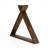Triangle Solid Wood Floating Shelf with Adjustable Shelves