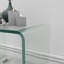 Table de bout transparente en verre trempé pour table d'appoint Whole
