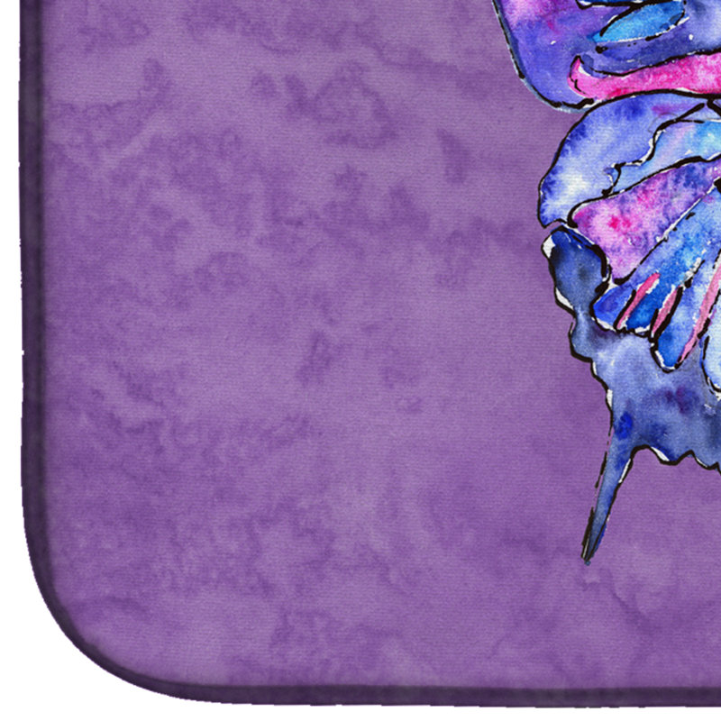 Tapis de séchage papillon, Mauve