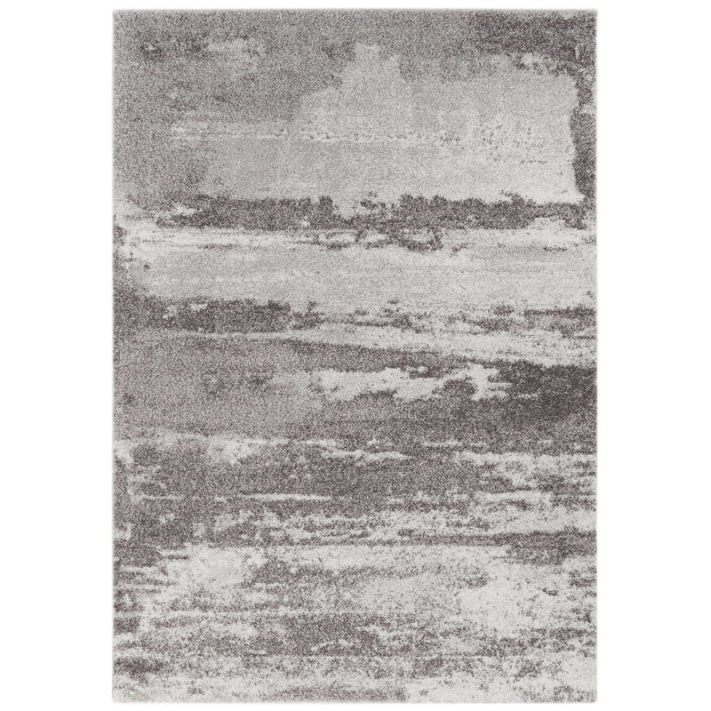 Tapis abstrait gris, Rectangle 2 pi x 3 pi 7 po