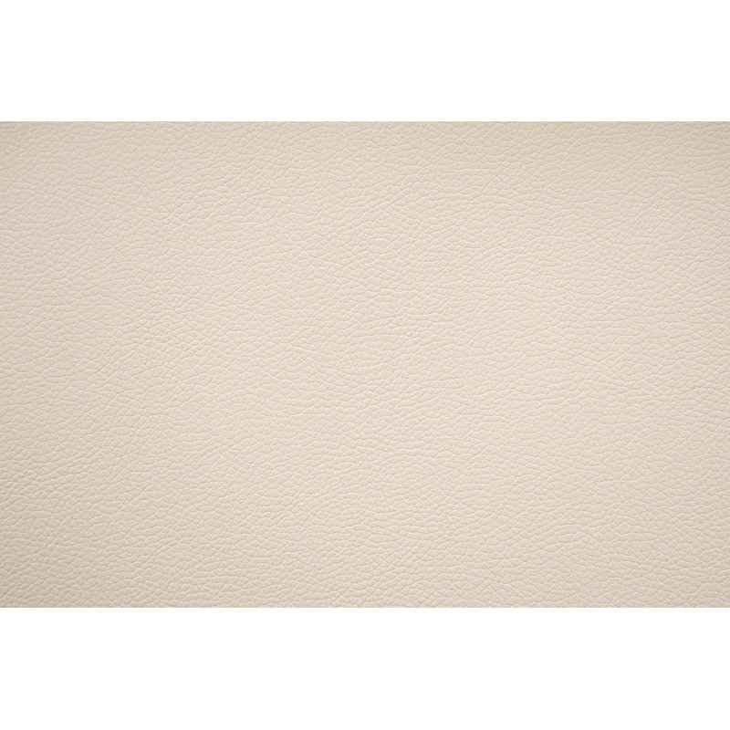 Mobilier de chambre à coucher tête de lit tapissier moderne en similicuir, Grand lit, Beige / Blanc cassé