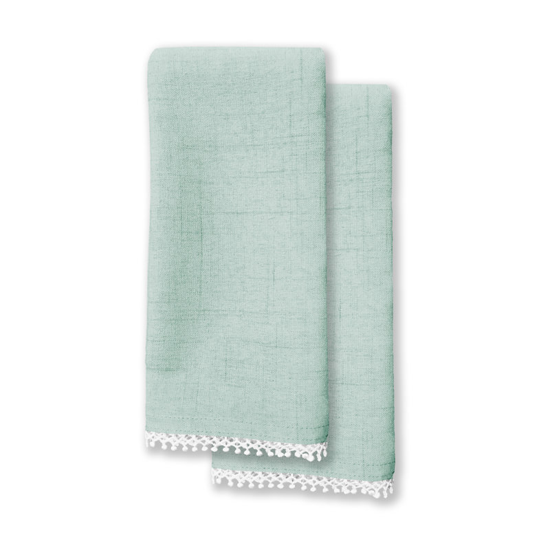 Lenox French Perle Solid Napkins, Ice Ble