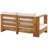 Trindle Solid Wood 5 - Person Seating Group with Cushions