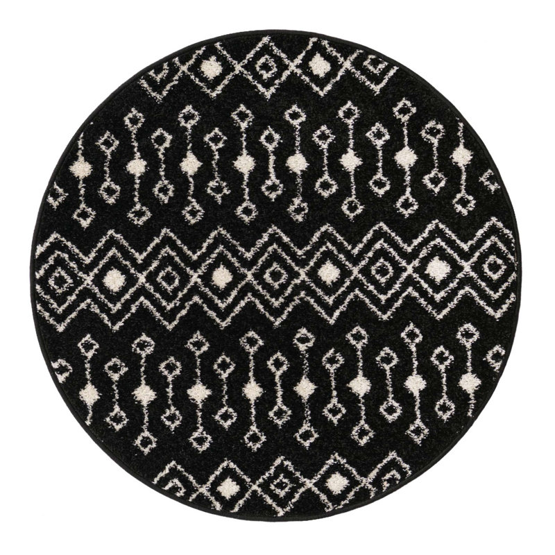 Somerville Geometric Indoor Rug, Round 3'1"