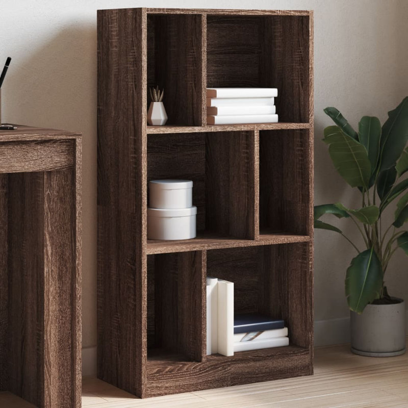 Repton 57cm W Bookcase, Brown Oak, (3 Shelves) 107.5cm H x 57cm W x 28.5cm D