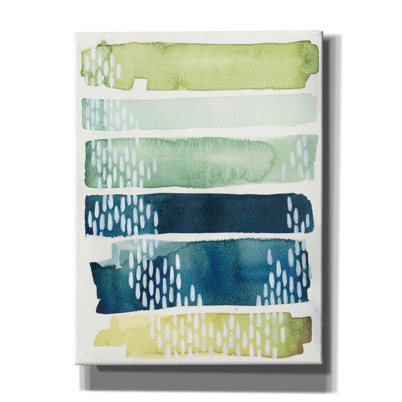 Orren Ellis «Aqua Streak II» par Grace Popp, H 16 po x l 12 po x P 0,75 po