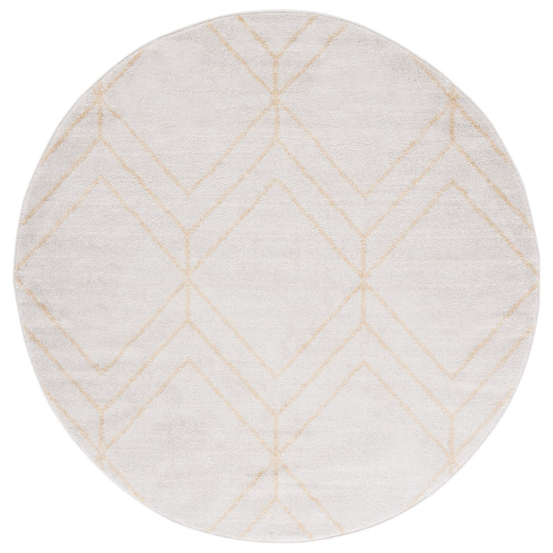 Tapis à motif géométrique Janson Performance, Rond 6 pi