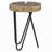 Ameyia 12 in. Round Wood and Metal End Table