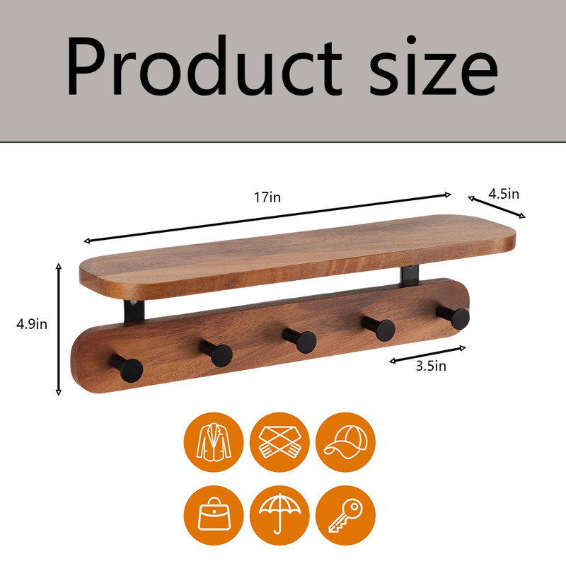 Coat Rack Wall Mount With Shelf