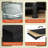 12-Drawer Dresser for Bedroom with LED Light, Charging Station & Acrylic Top,Black-225883186