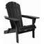 Chaise longue pliante en bois Adirondack, chaise de patio en bois massif gaufré avec grain de bois pour la cour et le jardin