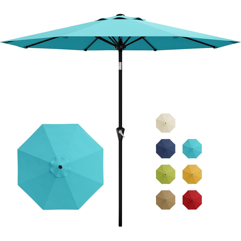 107cm Market Parasol, Blue