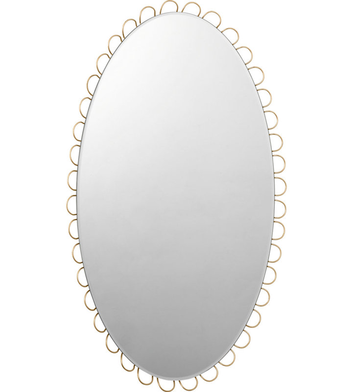 Tirreno Oval Mirror, 41" H x 31" W x 1.25" D