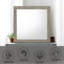 Miroir à finition gris clair