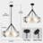 4 - Light Chandeliers 22.05'' Dimmable Modern Drum Chandelier With Glass Shade Dining Room Chandelier