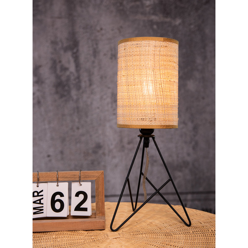 Mini lampe de table en rotin moderne Baltierra 