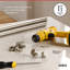 Tringle à rideau simple en acier CAPPA-94237687-94237690