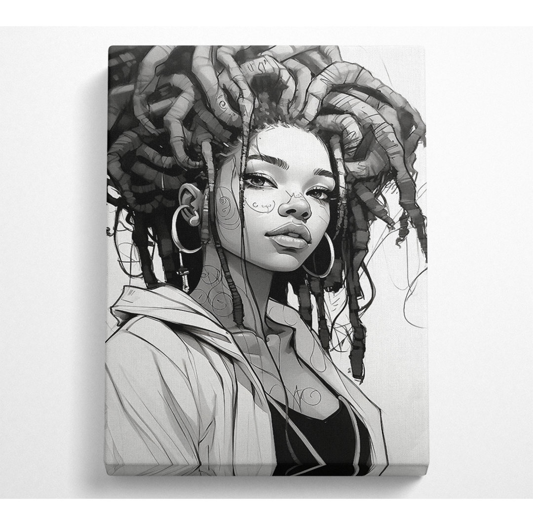 Rasta Girl Vagabombe - Kunstdrucke auf Leinwand