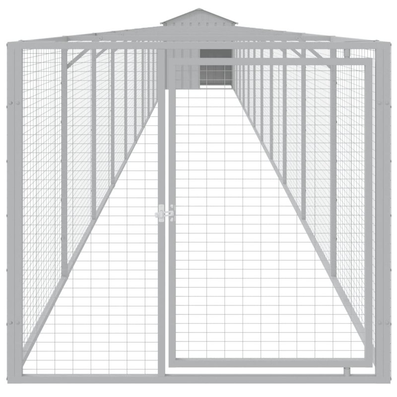 Niche pour chien Dustina, H 48,4 po x l 46,1 po x P 480,7 po, Gris clair