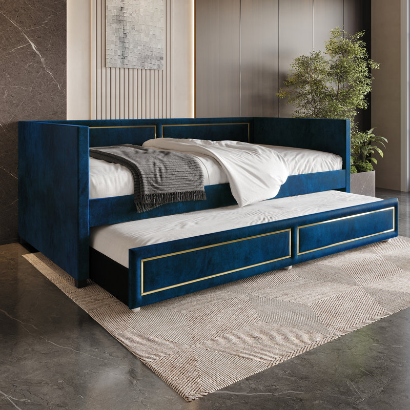 Upholstered Daybed, Navy
