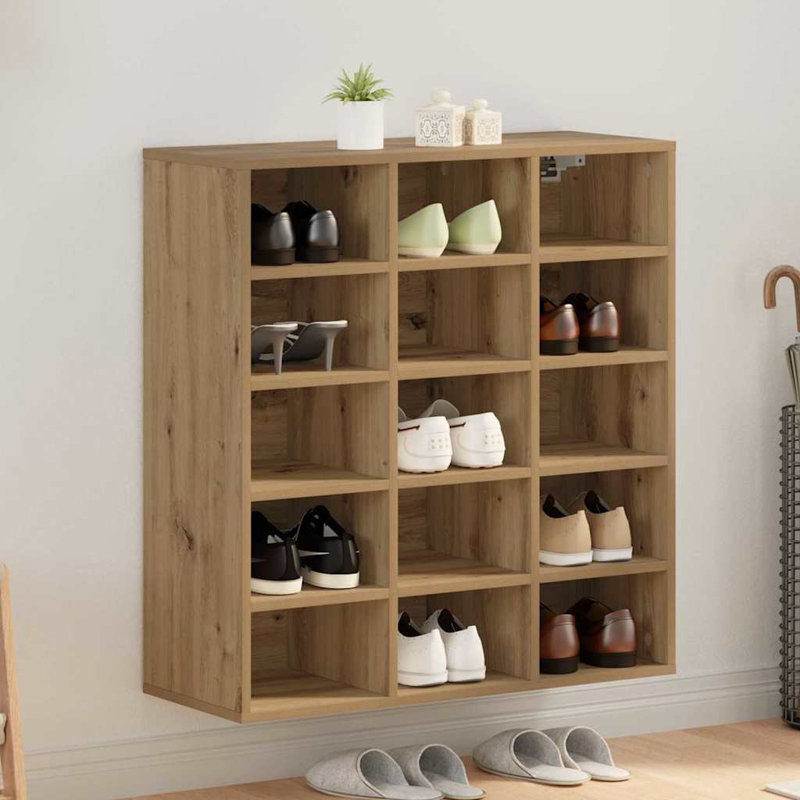 Shoe Cabinet, Artisan Oak