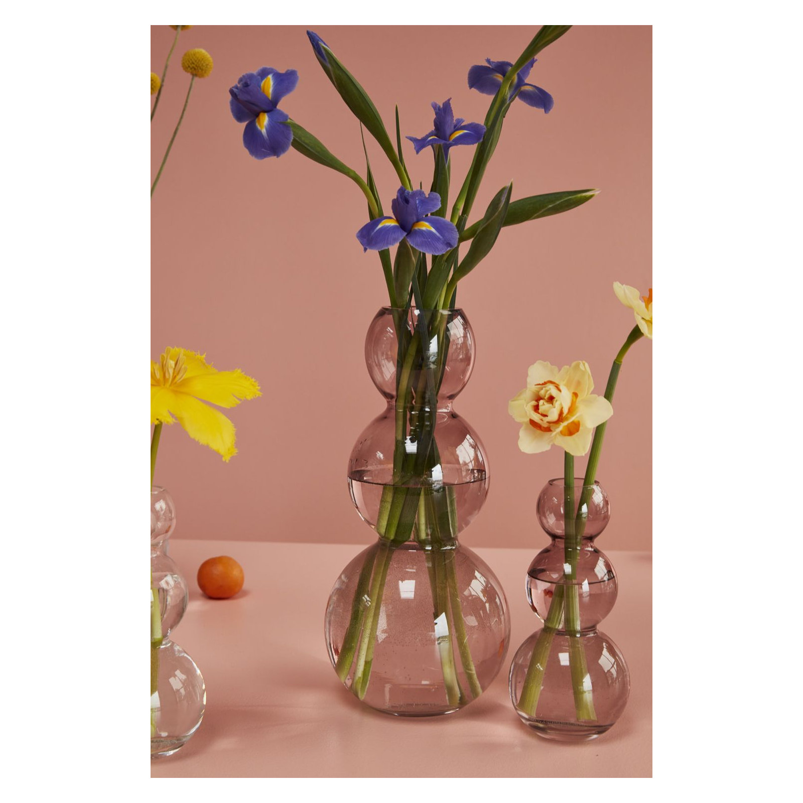 Ashburg Glass Table Vase, Purple,  13" H x 5.75" W x 5.75" D