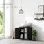 Meuble-lavabo de salle de bain, meuble-lavabo piédestal avec tablette réglable, noir
