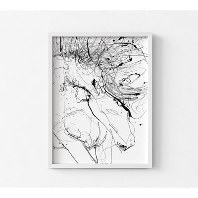 Abstrait, cheval, ligne, Ranch Inspo, art mural, tête de cheval sauvage, affiche, art mural Bronco
