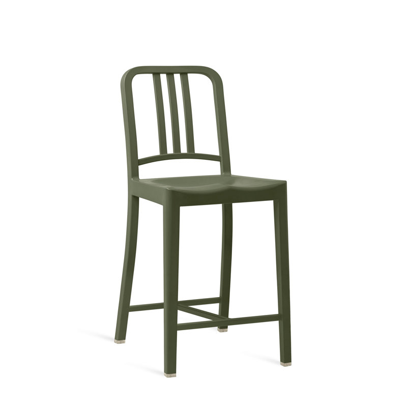 111 Navy® Stool by Coca-Cola, Counter Stool (25" Seat Height), Cypress Green