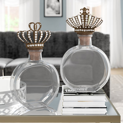 Vanscoy Glass Decorative Bottle