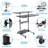 Adjustable Metal Base Standing Desk Converter-1238402331