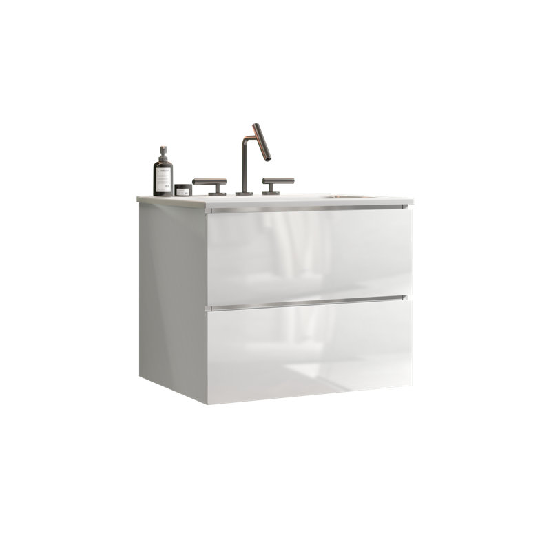Devon Wall-Mounted Bathroom Vanity with Sink