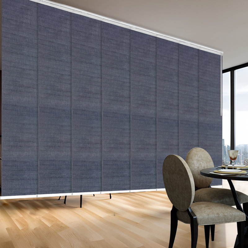 Spruce 8-Panel Double Rail White Panel Track Extendable 130"-175"W, Panel width 23.5", 175"W x 94"L