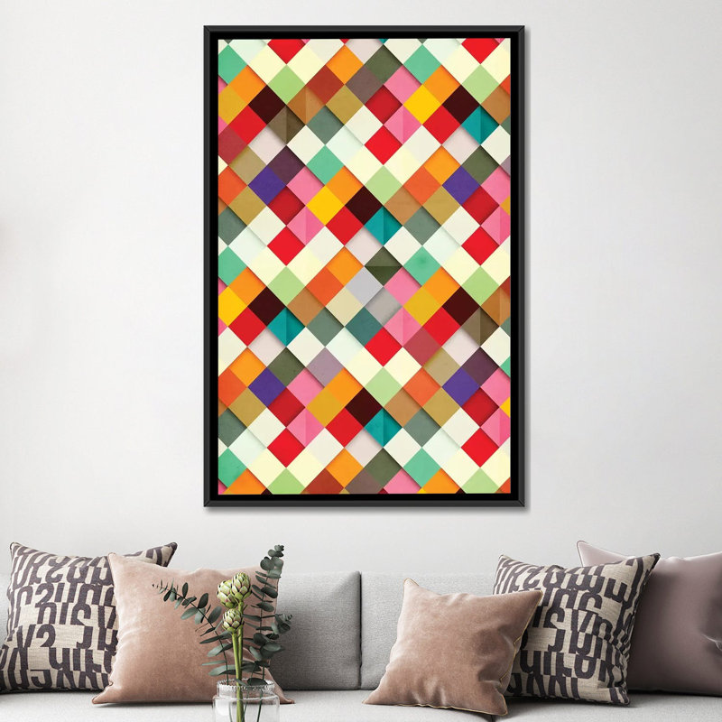 « pass this on » par danny fabrice, reproduction d’art sur toile tendue, H 26 po x l 18 po x P 1,5 po, Toile encadrée noire