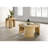 Mize Woven Rattan Round Coffee Table