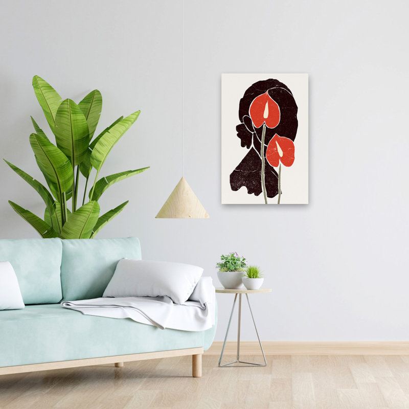 Anthurium - Art figuratif floral et nature morte, H 24 po x l 16 po