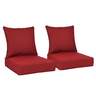 Ensemble de coussins de siège d'extérieur (Ensemble de 2)