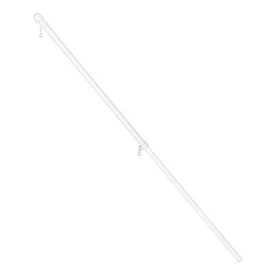 Metal Flag Pole, White, 70"H