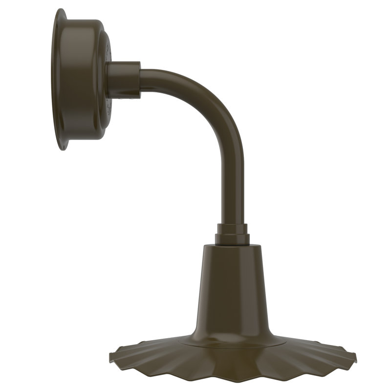 Luminaire de grange d’extérieur Iris, Bronze acajou